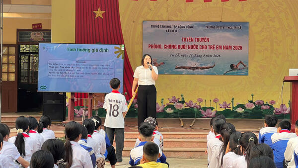 Tuyên truyền phòng chống đuối nước cho trẻ em