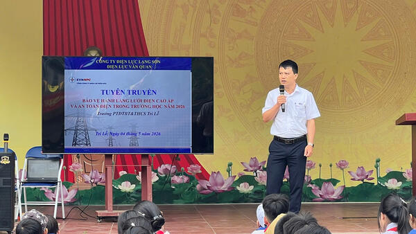 Tuyên truyền bảo vệ hành lang lưới điện cao áp và an toàn điện trong trường học năm 2026
