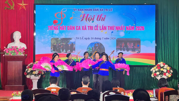 Hội thi tiếng hát dân ca xã Tri Lễ lần thứ nhất năm 2026