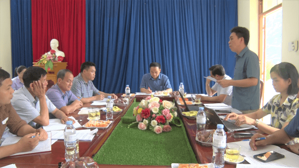 Thường trực Đảng ủy xã Tri Lễ làm việc với Hội Nông dân xã