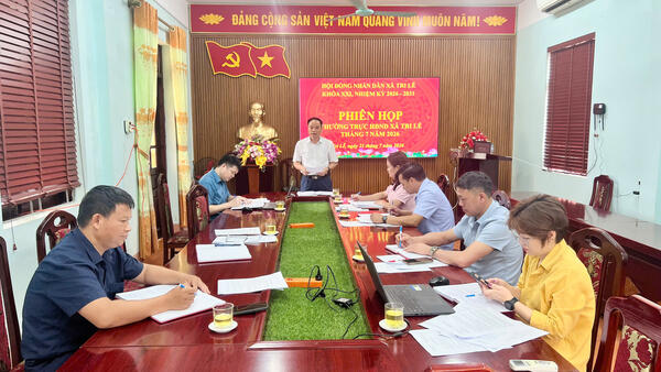Thường trực HĐND xã Tri Lễ họp triển khai nhiệm vụ trọng tâm tháng 8 và quý III năm 2026