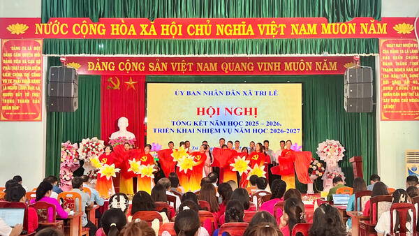 UBND xã Tri Lễ tổ chức Hội nghị tổng kết năm học 2025–2026 và triển khai nhiệm vụ năm học 2026–2027